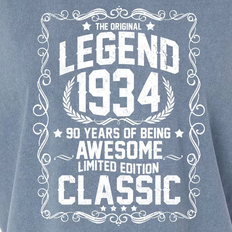 The Original Legend 1934 90th Birthday Garment-Dyed Women's Muscle Tee