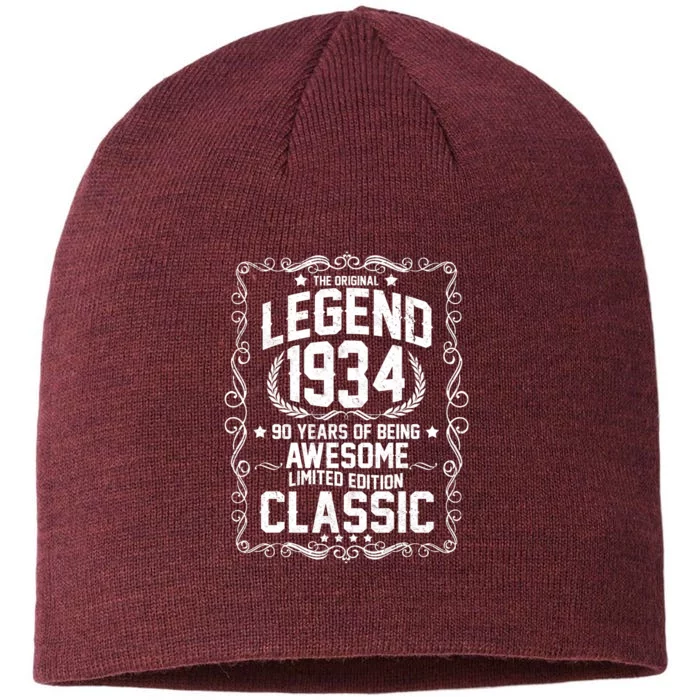 The Original Legend 1934 90th Birthday 8 1/2in Sustainable Knit Beanie