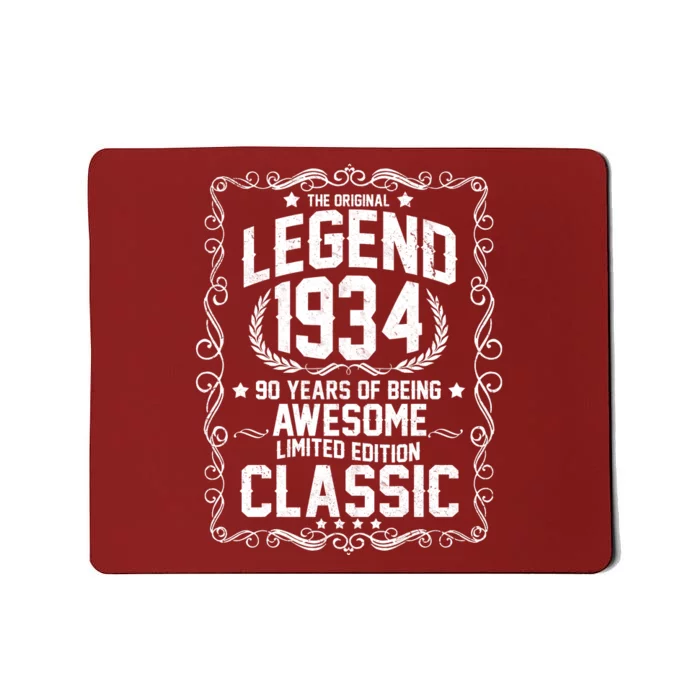 The Original Legend 1934 90th Birthday Mousepad