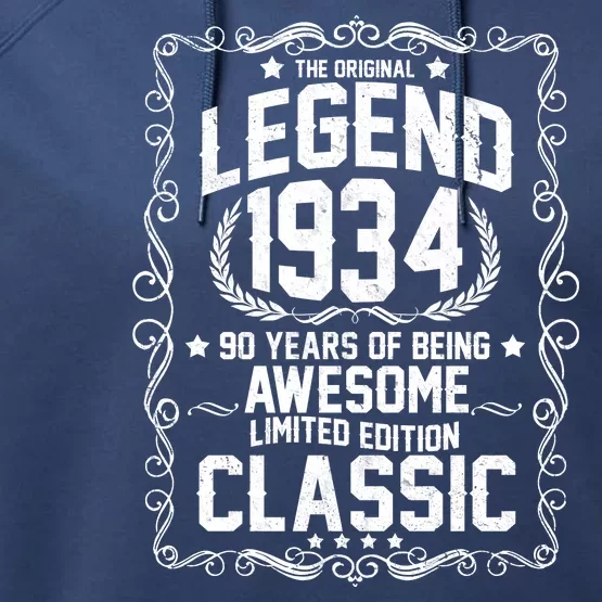 The Original Legend 1934 90th Birthday Performance Fleece Hoodie