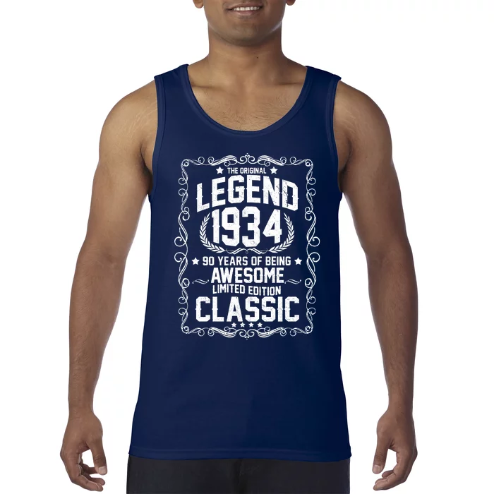 The Original Legend 1934 90th Birthday Tank Top