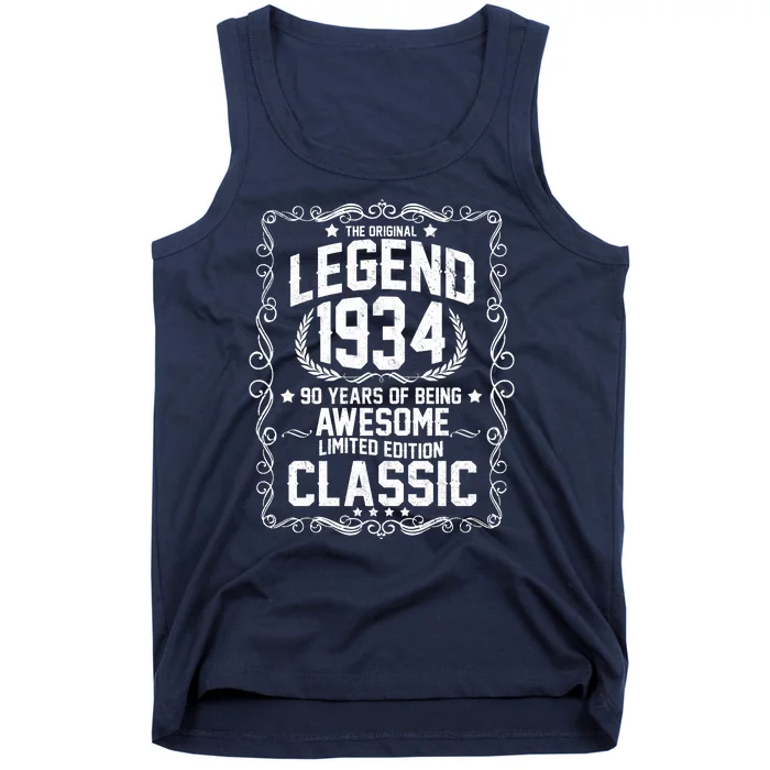 The Original Legend 1934 90th Birthday Tank Top