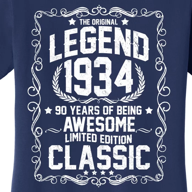 The Original Legend 1934 90th Birthday Women's T-Shirt