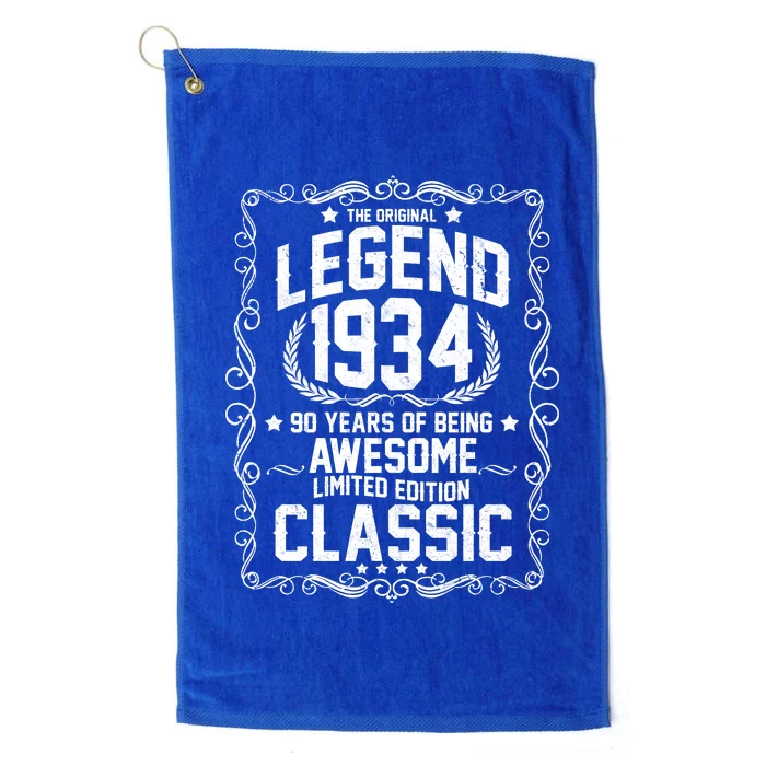 The Original Legend 1934 90th Birthday Platinum Collection Golf Towel