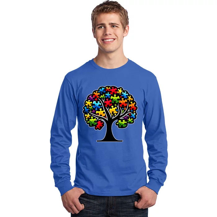 Tree Of Life Autism Awareness Month Funny Asd Supporter Gift Long Sleeve Shirt