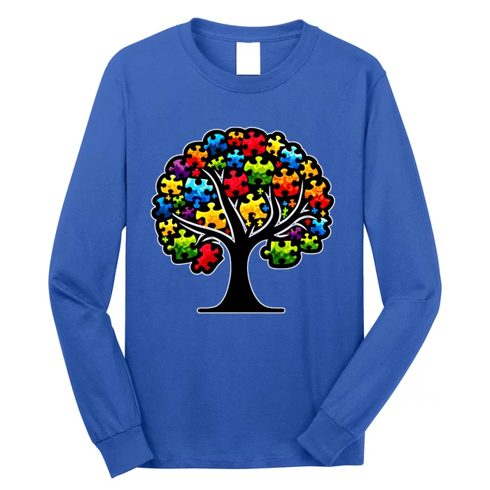 Tree Of Life Autism Awareness Month Funny Asd Supporter Gift Long Sleeve Shirt