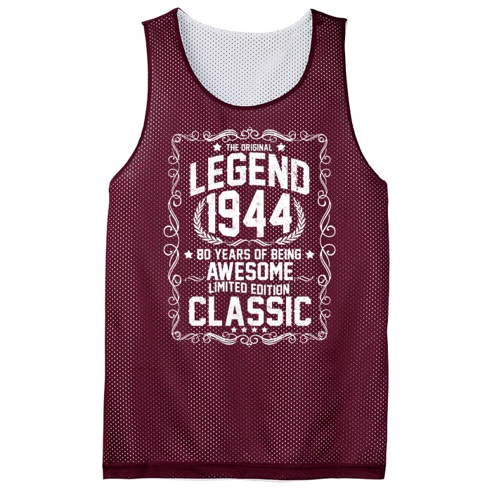 The Original Legend 1944 80th Birthday Mesh Reversible Basketball Jersey Tank