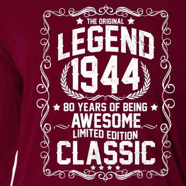 The Original Legend 1944 80th Birthday Cooling Performance Long Sleeve Crew