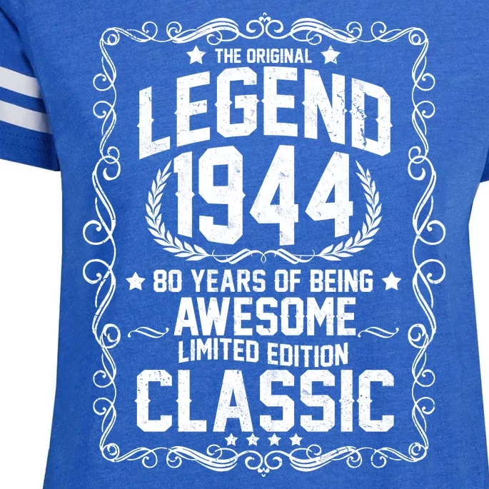 The Original Legend 1944 80th Birthday Enza Ladies Jersey Football T-Shirt