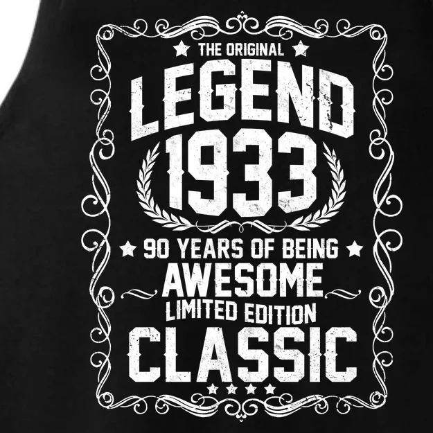 The Original Legend 1933 90th Birthday Ladies Tri-Blend Wicking Tank