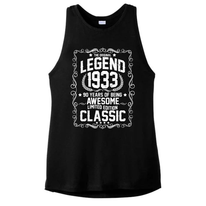 The Original Legend 1933 90th Birthday Ladies Tri-Blend Wicking Tank