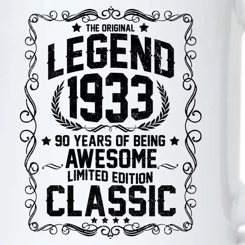 The Original Legend 1933 90th Birthday Black Color Changing Mug