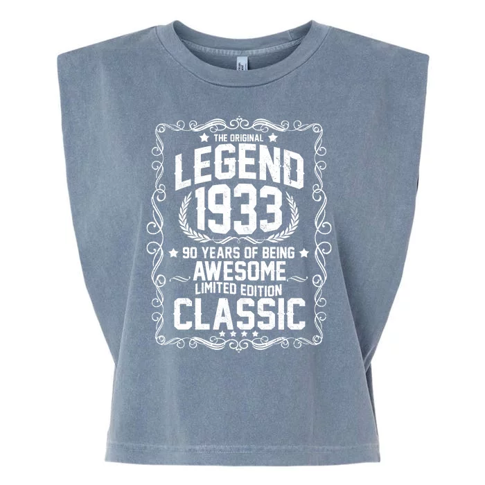 The Original Legend 1933 90th Birthday Garment-Dyed Women's Muscle Tee