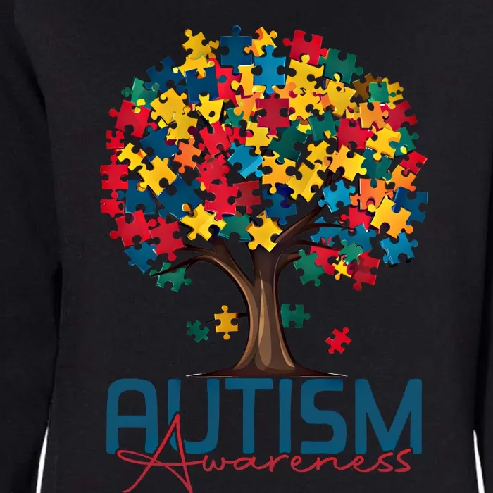 Tree Of Life Autism Awareness Month Funny Asd Supporter Gift Womens California Wash Sweatshirt