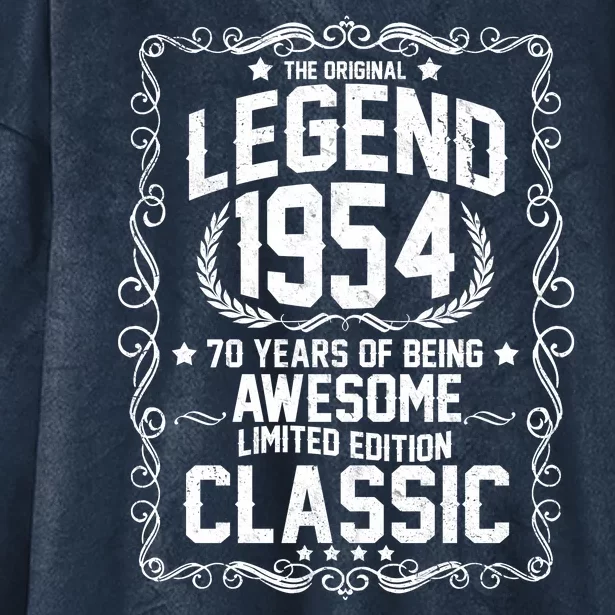 The Original Legend 1954 70th Birthday Hooded Wearable Blanket