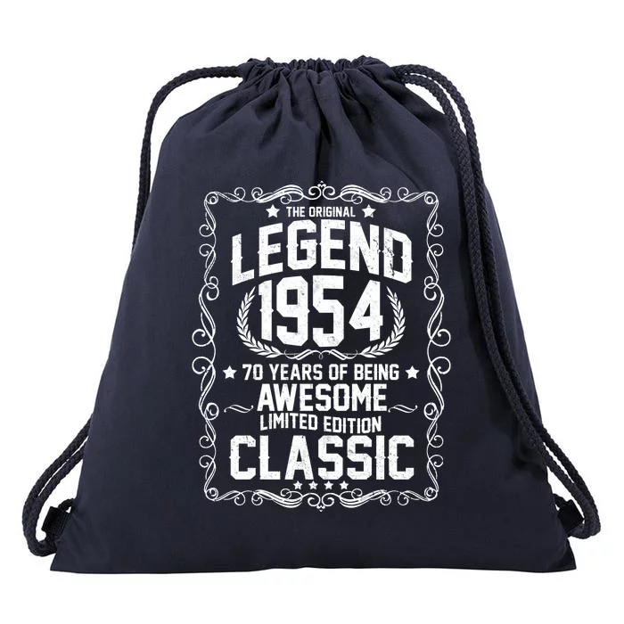 The Original Legend 1954 70th Birthday Drawstring Bag