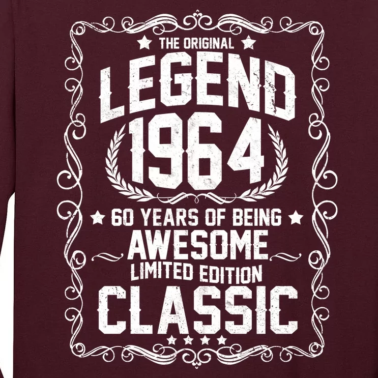 The Original Legend 1964 60th Birthday Tall Long Sleeve T-Shirt