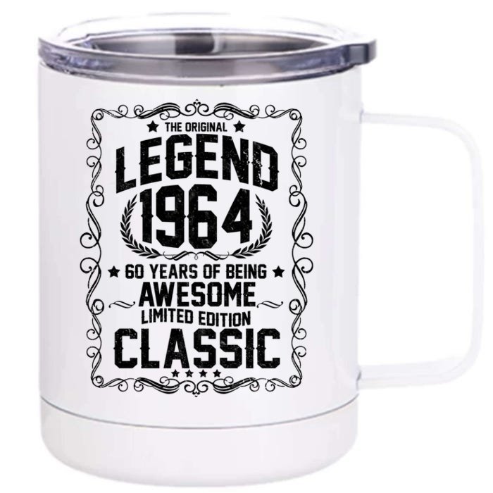 The Original Legend 1964 60th Birthday Front & Back 12oz Stainless Steel Tumbler Cup