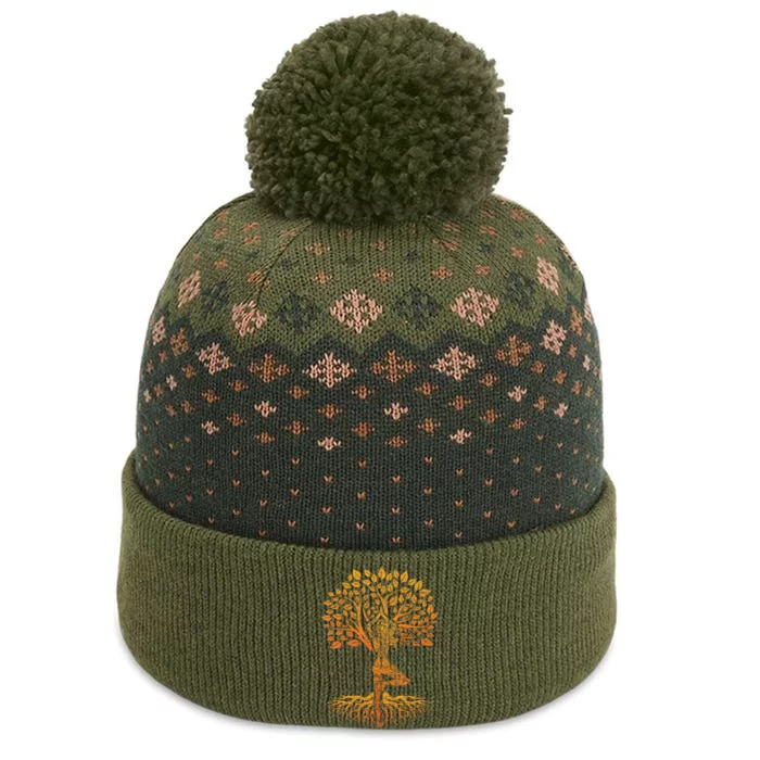 Tree Of Life Yoga Chakra Haka The Baniff Cuffed Pom Beanie