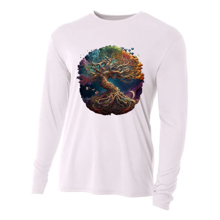 Tree Of Life Gift The Tree Of Life Meditation Cooling Performance Long Sleeve Crew