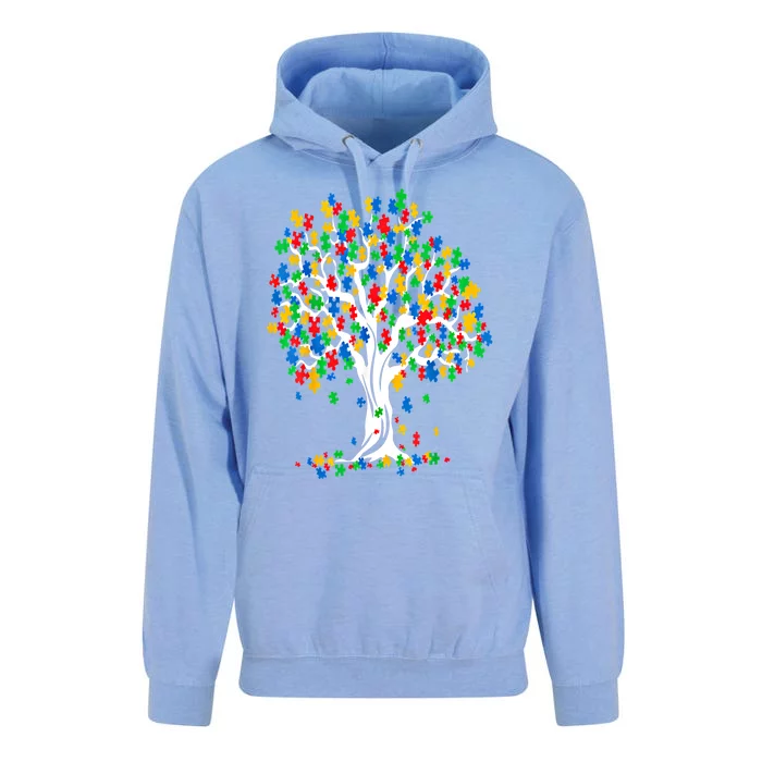 Tree Of Life Autism Awareness Month Funny Asd Supporter Funny Gift Unisex Surf Hoodie