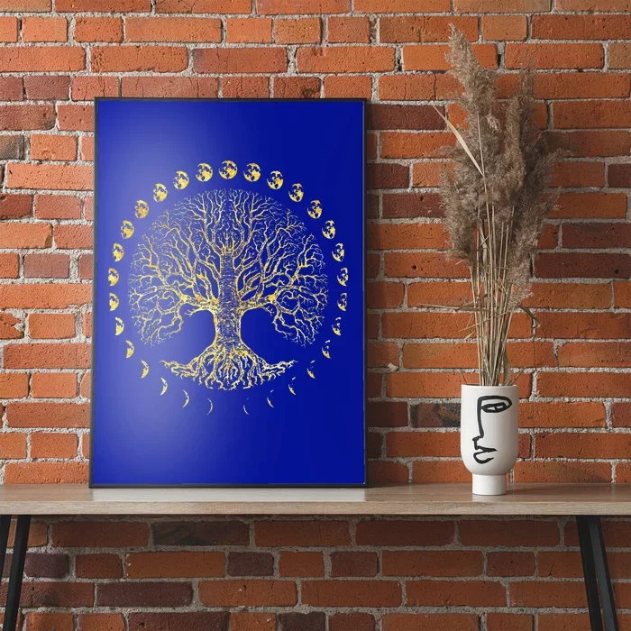 Tree Of Life Phases Of The Moon Gift Poster