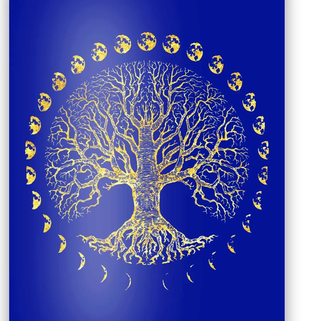 Tree Of Life Phases Of The Moon Gift Poster