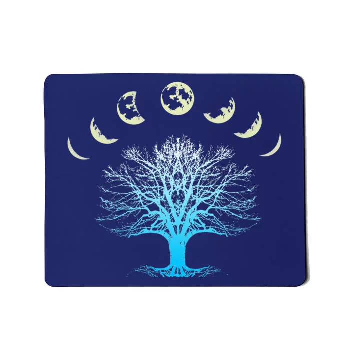 Tree Of Life Spiritual Moonphases For Yoga Mousepad