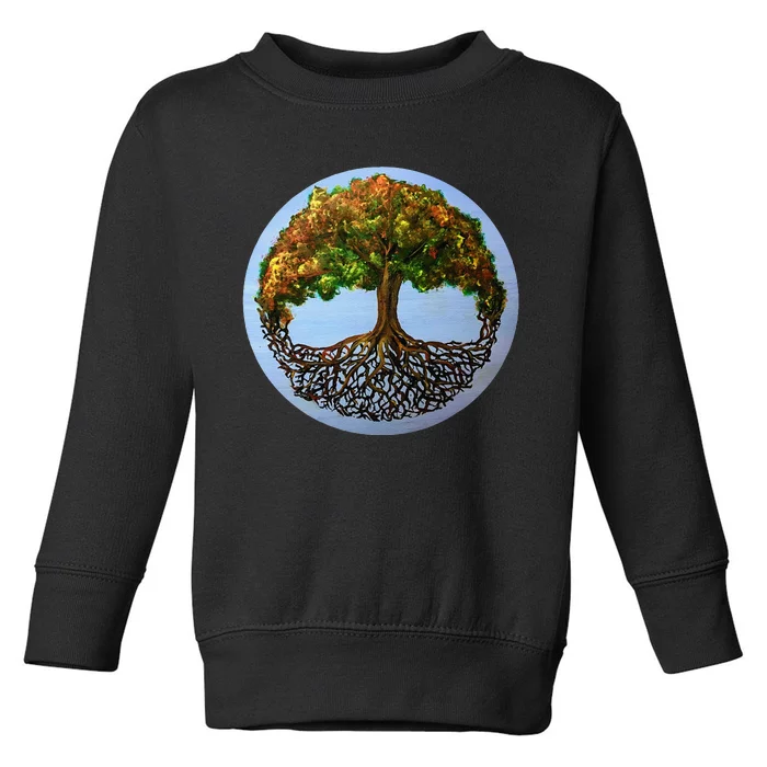 Tree Of Life Painting Toddler Sweatshirt