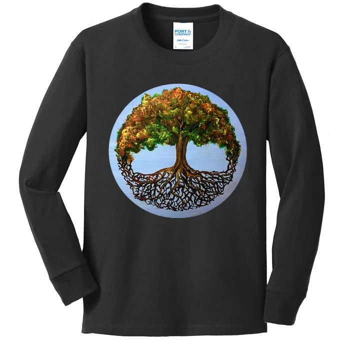 Tree Of Life Painting Kids Long Sleeve Shirt