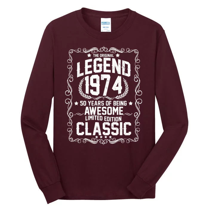 The Original Legend 1974 50th Birthday Tall Long Sleeve T-Shirt