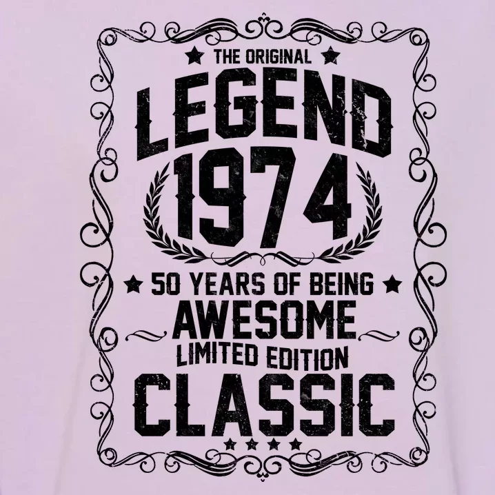 The Original Legend 1974 50th Birthday Garment-Dyed Sweatshirt