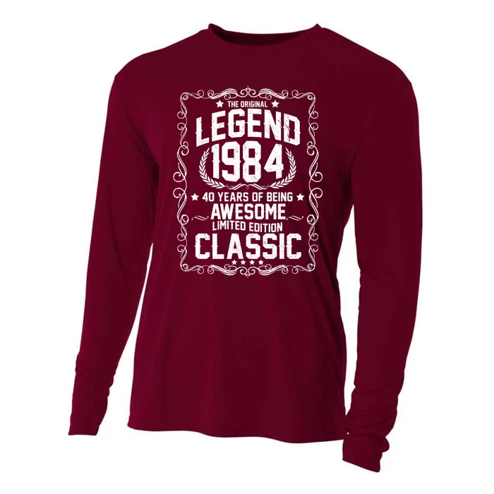 The Original Legend 1984 40th Birthday Cooling Performance Long Sleeve Crew