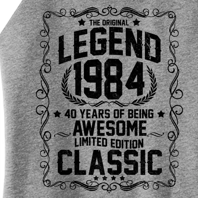 The Original Legend 1984 40th Birthday Women’s Perfect Tri Rocker Tank