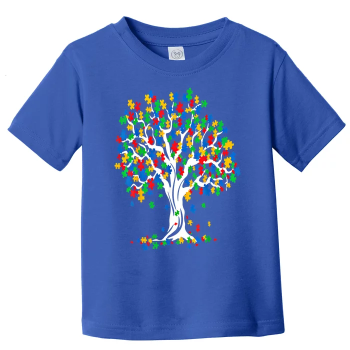 Tree Of Life Autism Awareness Month Funny Asd Supporter Funny Gift Toddler T-Shirt