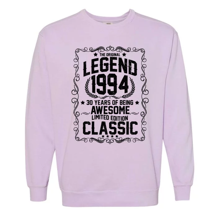 The Original Legend 1994 30th Birthday Garment-Dyed Sweatshirt