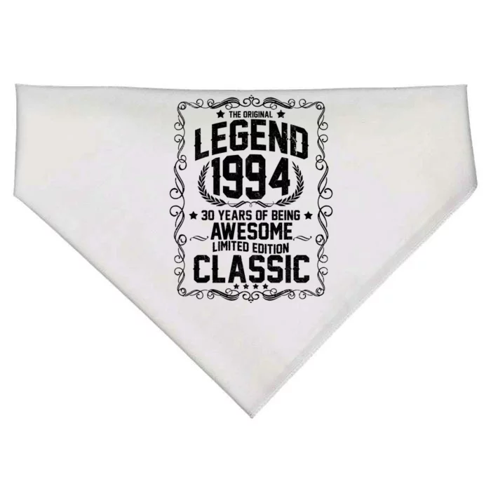 The Original Legend 1994 30th Birthday USA-Made Doggie Bandana