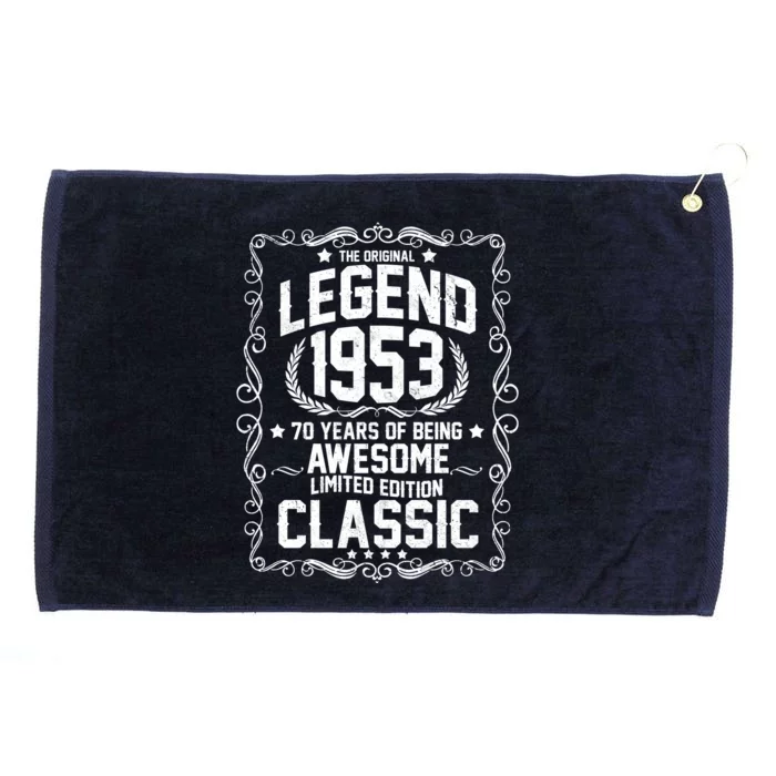 The Original Legend 1953 70th Birthday Grommeted Golf Towel