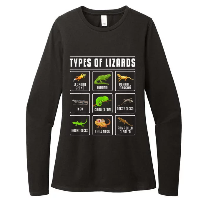 Types of Lizards Lizard Reptiles Womens CVC Long Sleeve Shirt