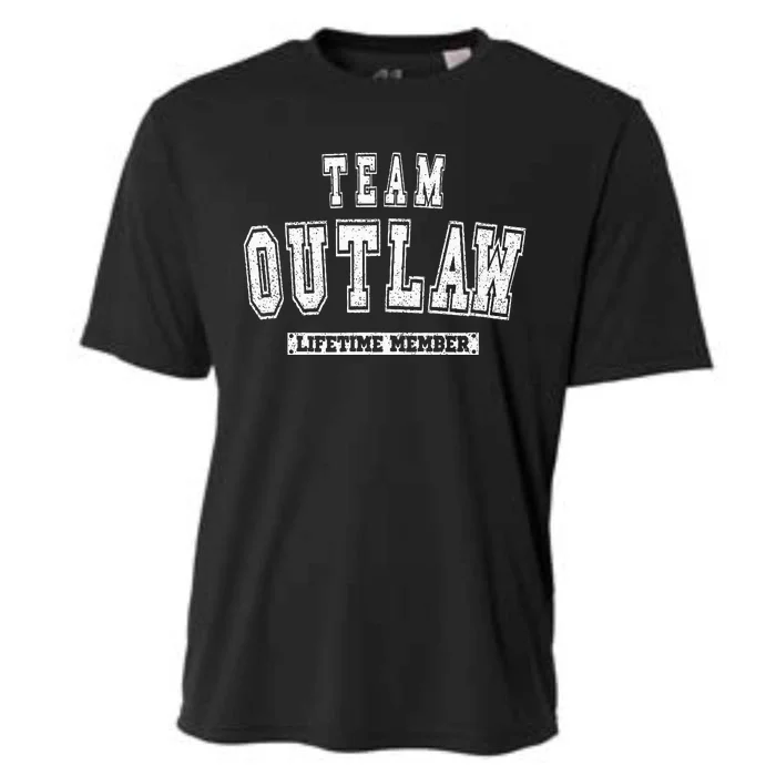 Team Outlaw Lifetime Member Family Last Name Cooling Performance Crew T-Shirt