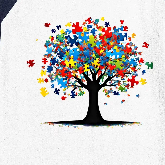 Tree Of Life Autism Awareness Day Autistic Gift Baseball Sleeve Shirt