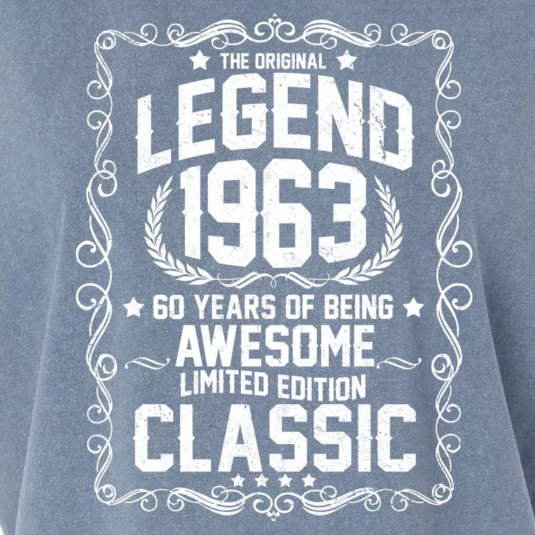 The Original Legend 1963 60th Birthday Garment-Dyed Women's Muscle Tee