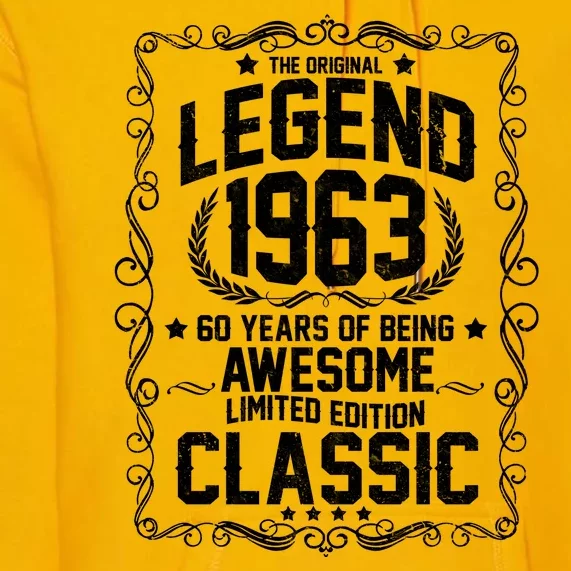 The Original Legend 1963 60th Birthday Premium Hoodie