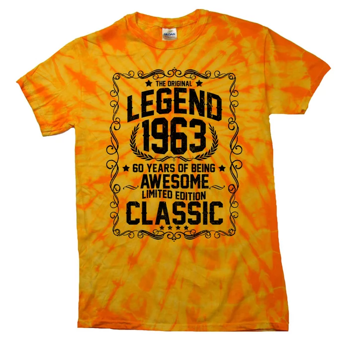 The Original Legend 1963 60th Birthday Tie-Dye T-Shirt