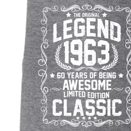 The Original Legend 1963 60th Birthday Doggie 3-End Fleece Hoodie