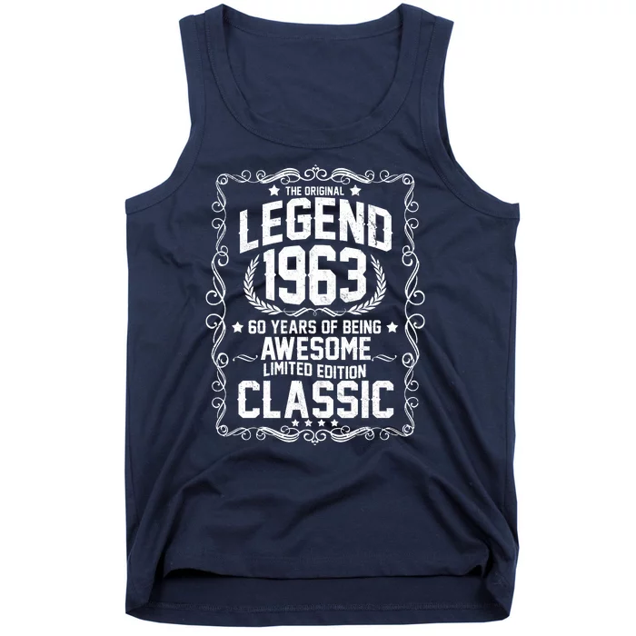 The Original Legend 1963 60th Birthday Tank Top