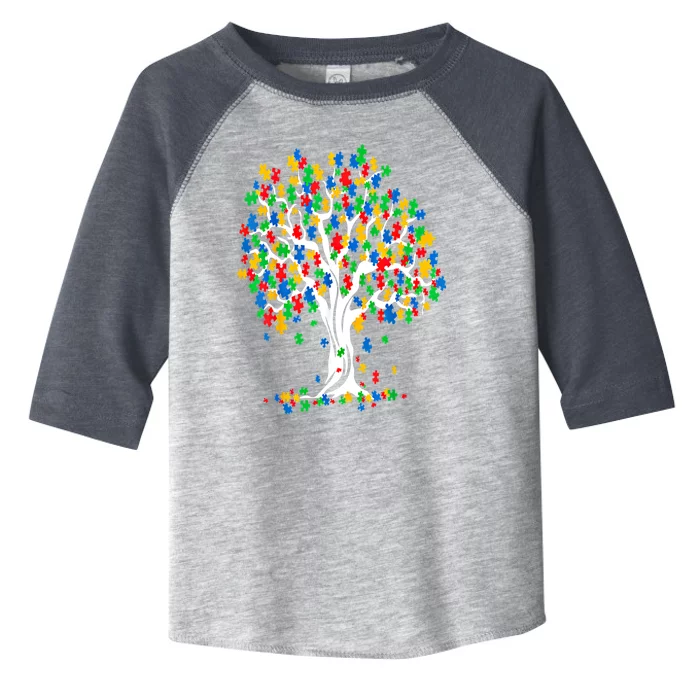 Tree Of Life Autism Awareness Month Funny Asd Supporter Funny Gift Toddler Fine Jersey T-Shirt