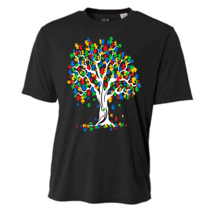 Tree Of Life Autism Awareness Month Funny Asd Supporter Funny Gift Cooling Performance Crew T-Shirt