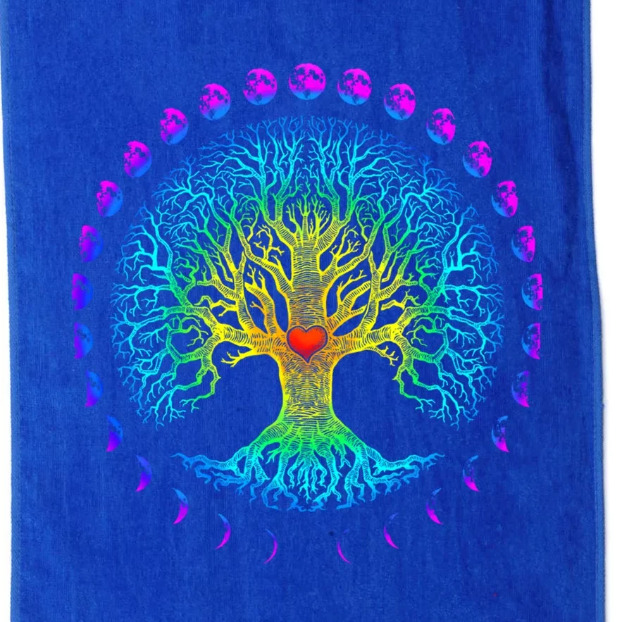 Tree Of Life Phases Of The Moon Gift Platinum Collection Golf Towel