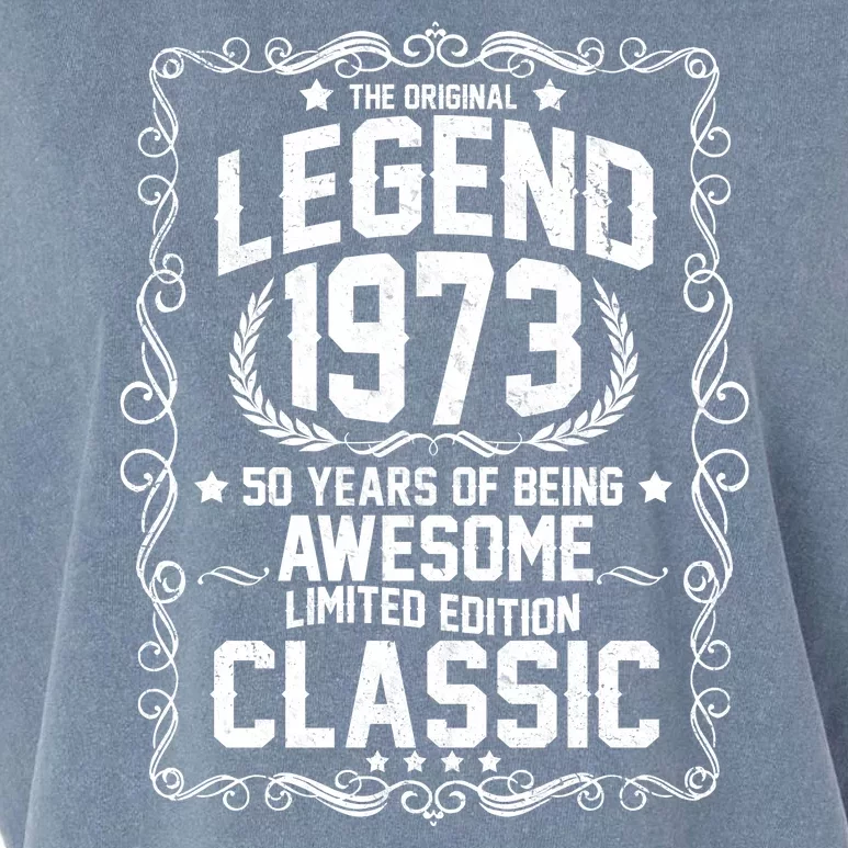 The Original Legend 1973 50th Birthday Garment-Dyed Women's Muscle Tee